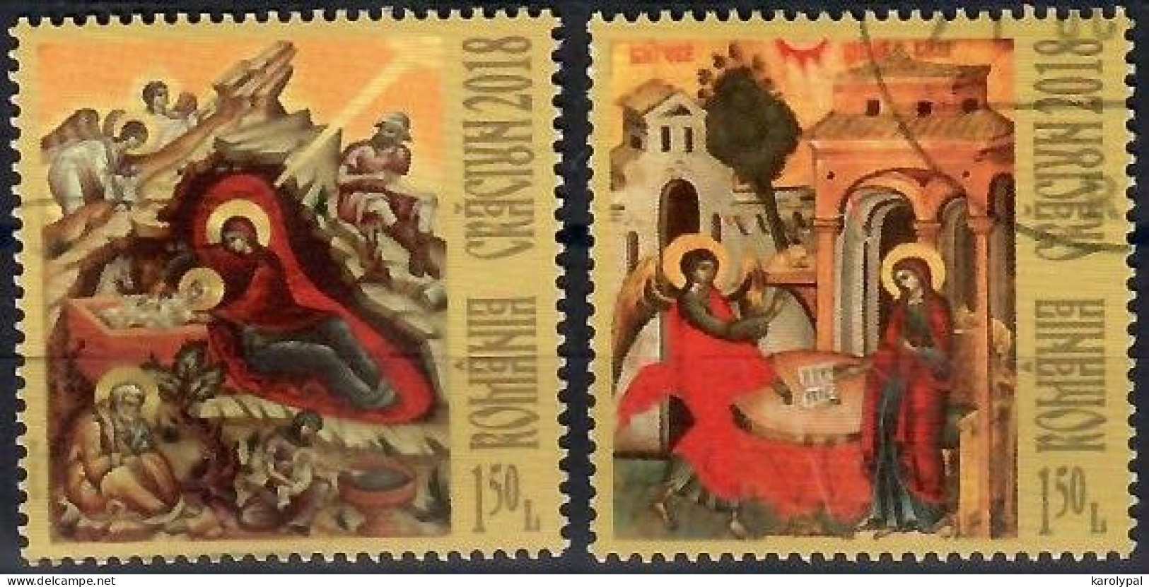 Romania, 2018, USED, CTO,           Christmas  Mi. Nr. 7478-9 - Used Stamps