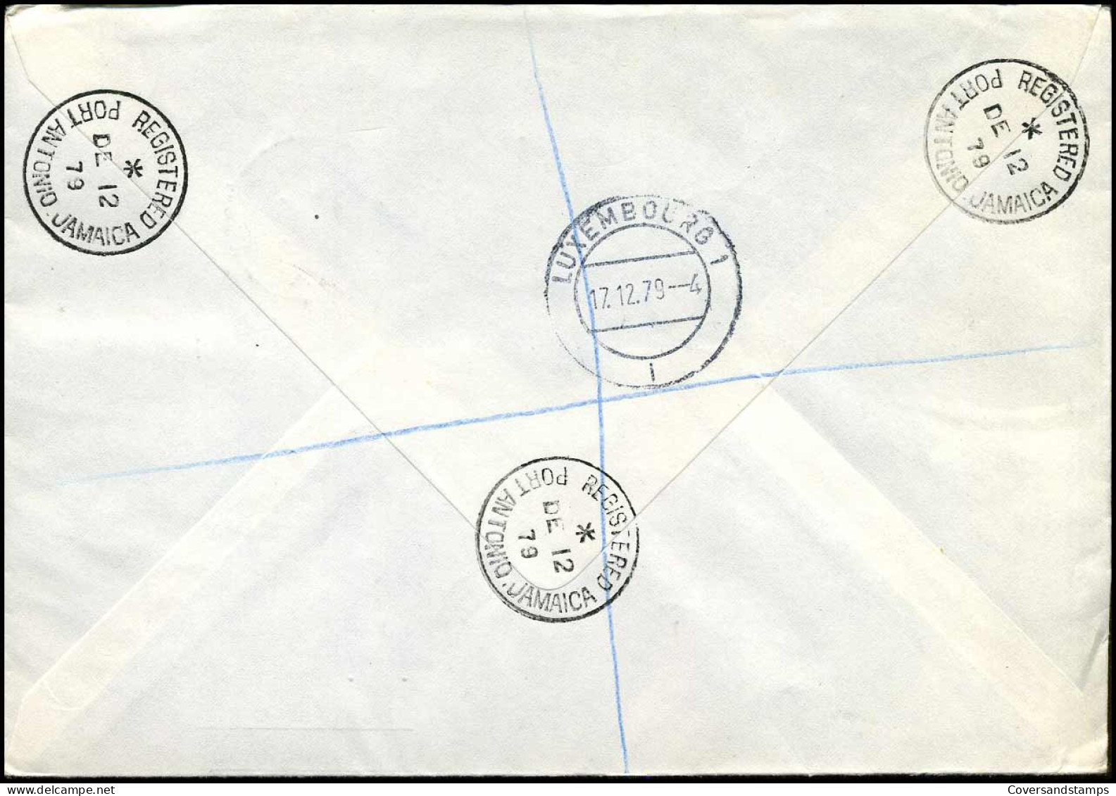 Registered Cover To Luxemburg - Jamaica (1962-...)