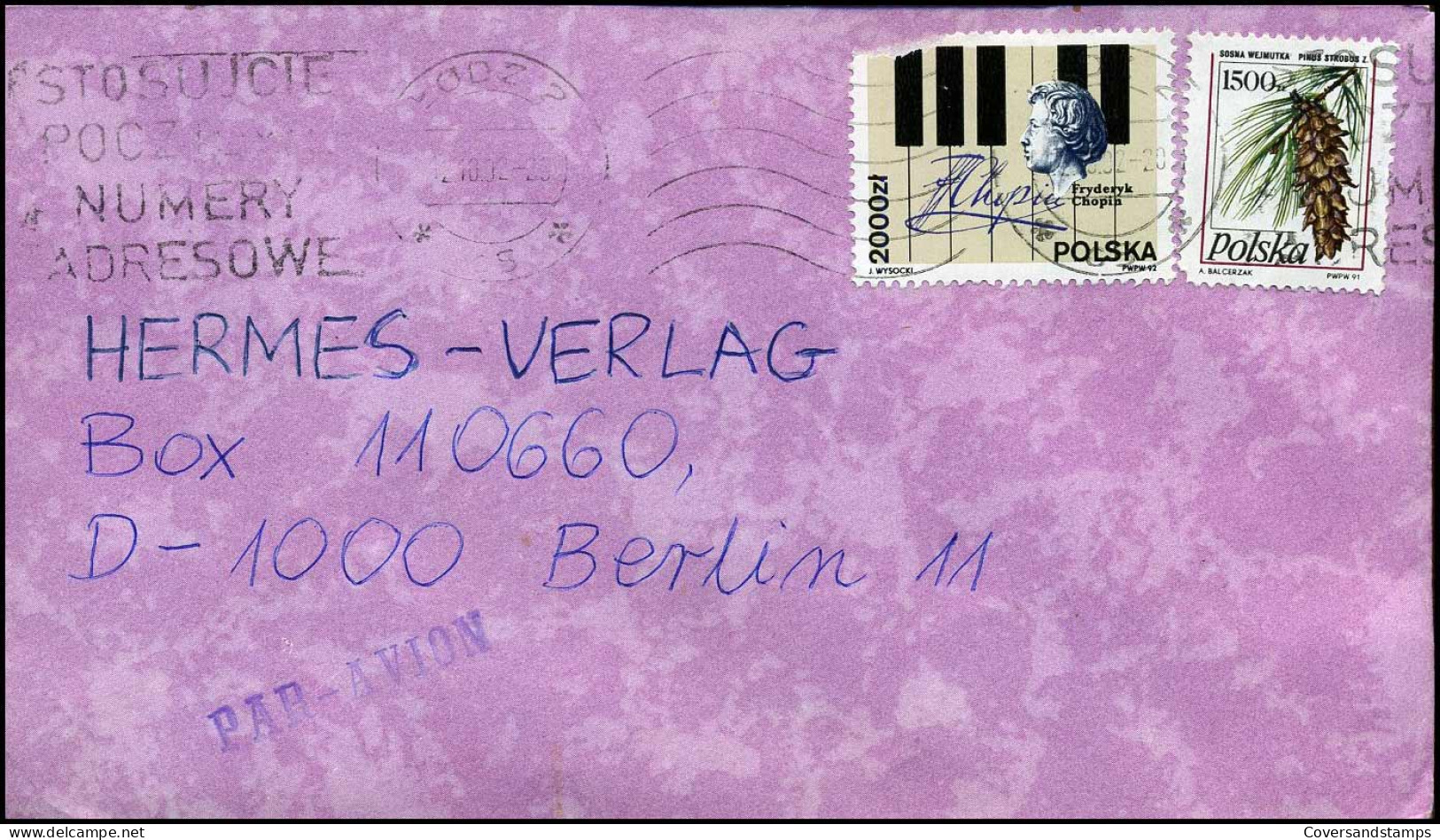Cover To Berlin, Germany - Brieven En Documenten