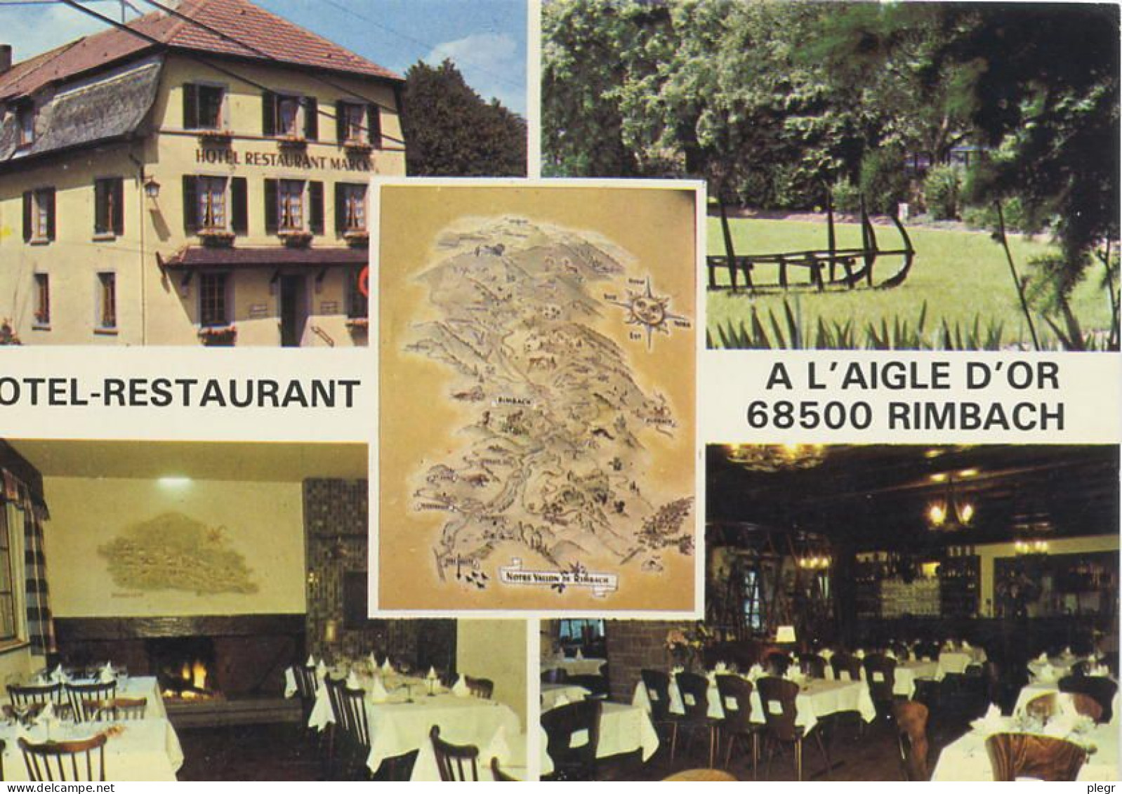 68274 02 01#1+14 - RIMBACH PRES GUEBWILLER - HÔTEL RESTAURANT "A L'AIGLE D'OR" - Guebwiller