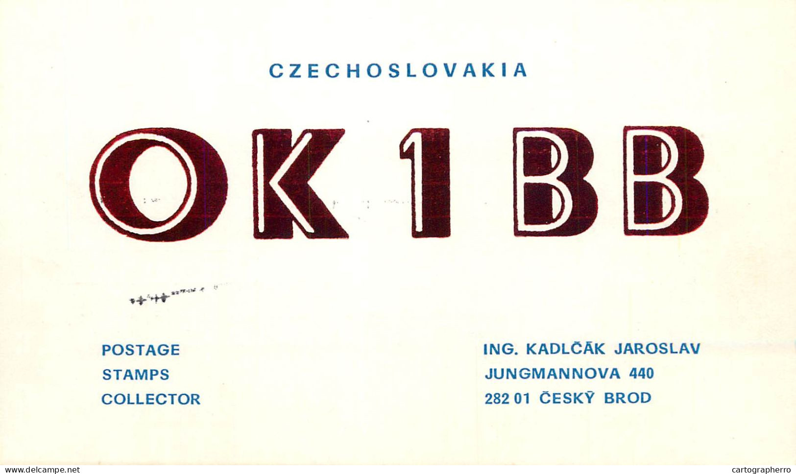 Radio Amateur QSL Post Card Czechoslovakia Y03CD OK1BB - Amateurfunk