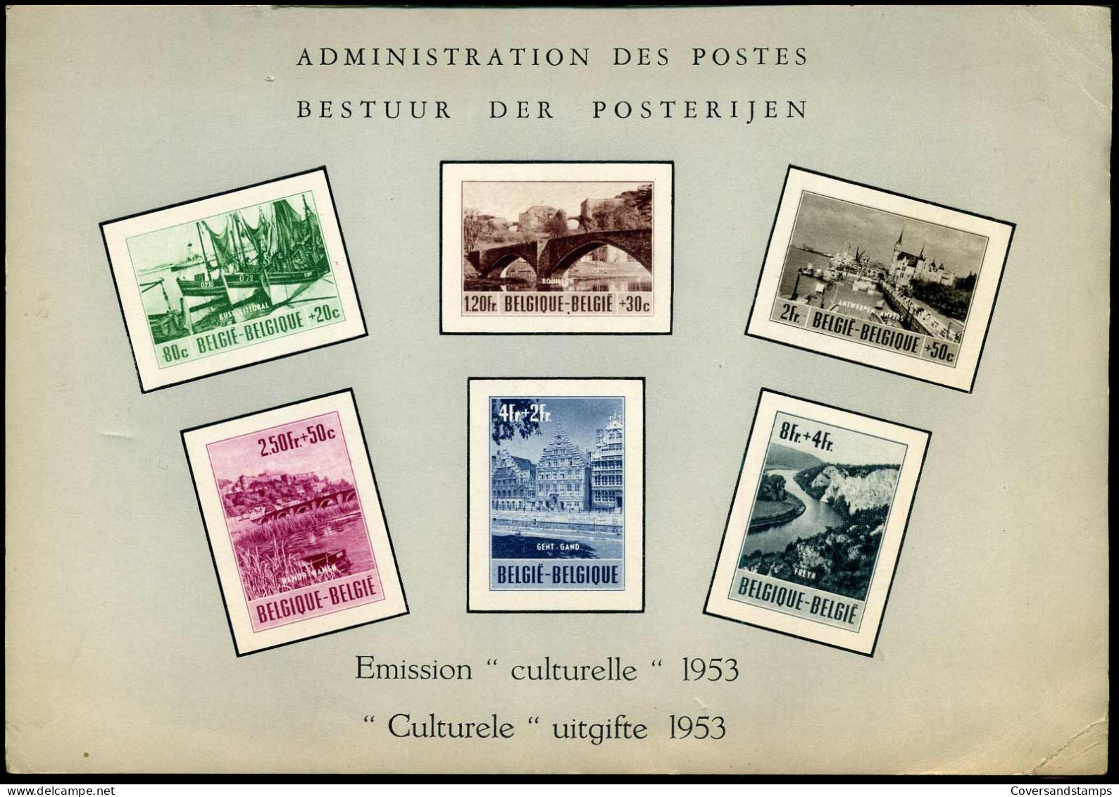 LX15 -- Culturele Uitgifte 1953 / Emission Culturelle 1953 -- Gekreukt / Petit Pli - Deluxe Sheetlets [LX]