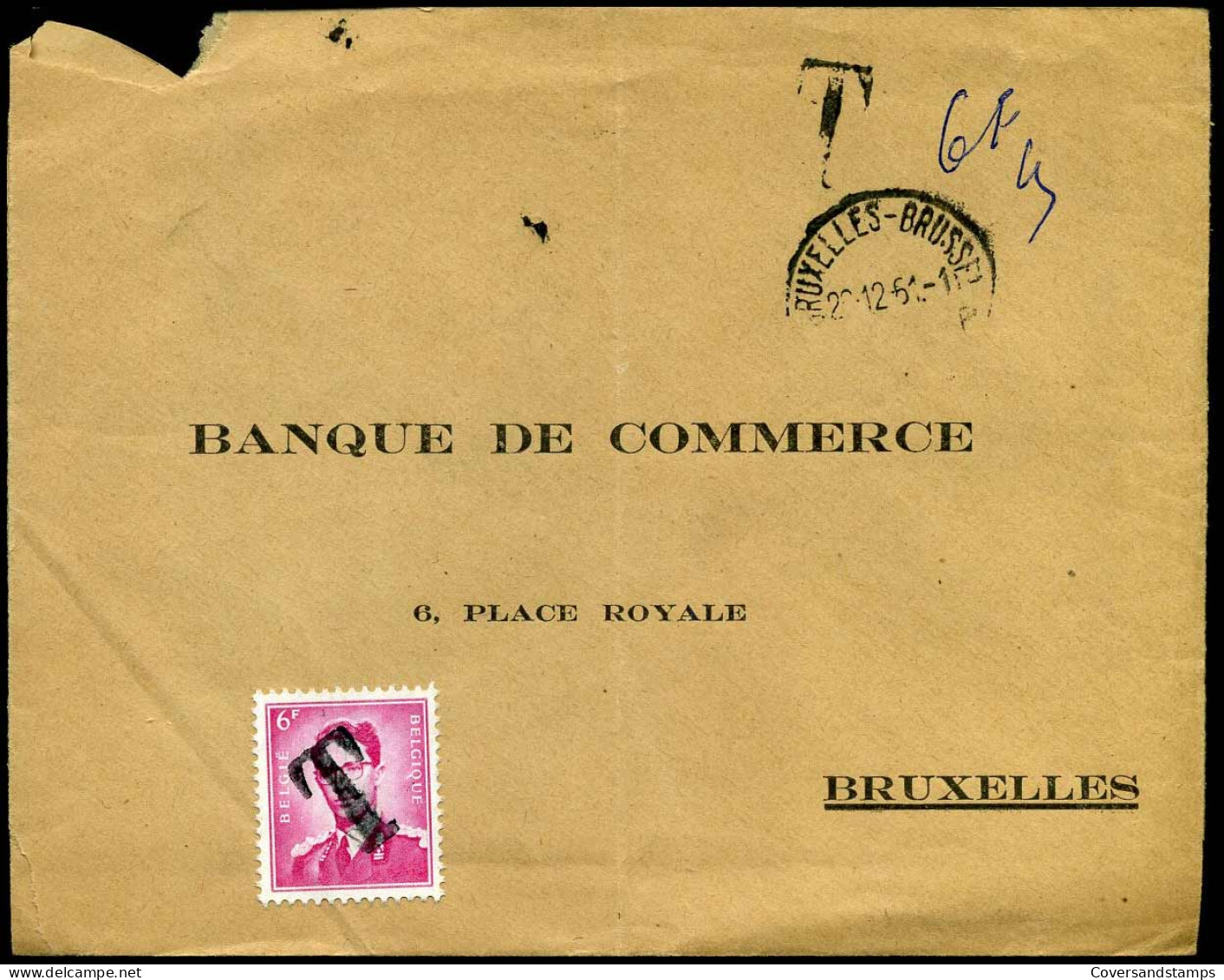 1069 + T -- 'Banque De Commerce, Bruxelles' - Storia Postale