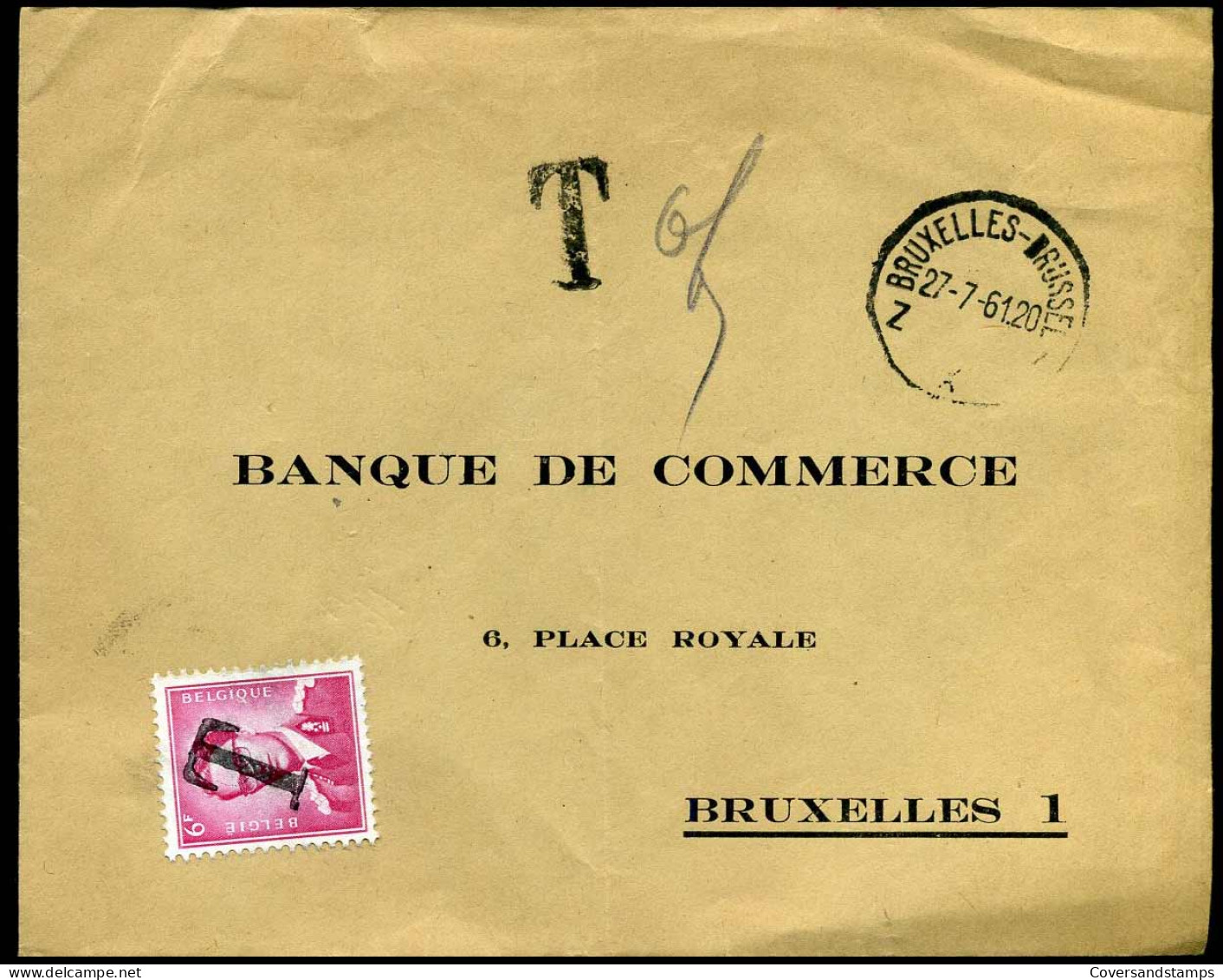 1069 + T -- 'Banque De Commerce, Bruxelles' - Storia Postale