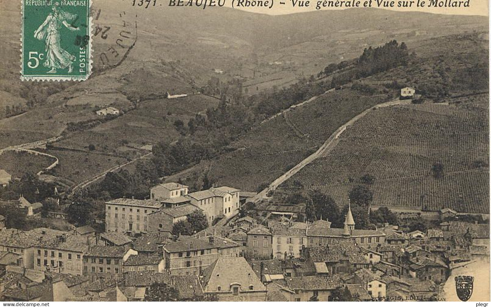 69018 01 01#1 - BEAUJEU - VUE GENERALE ET VUE SUR LE MOLLARD - Beaujeu