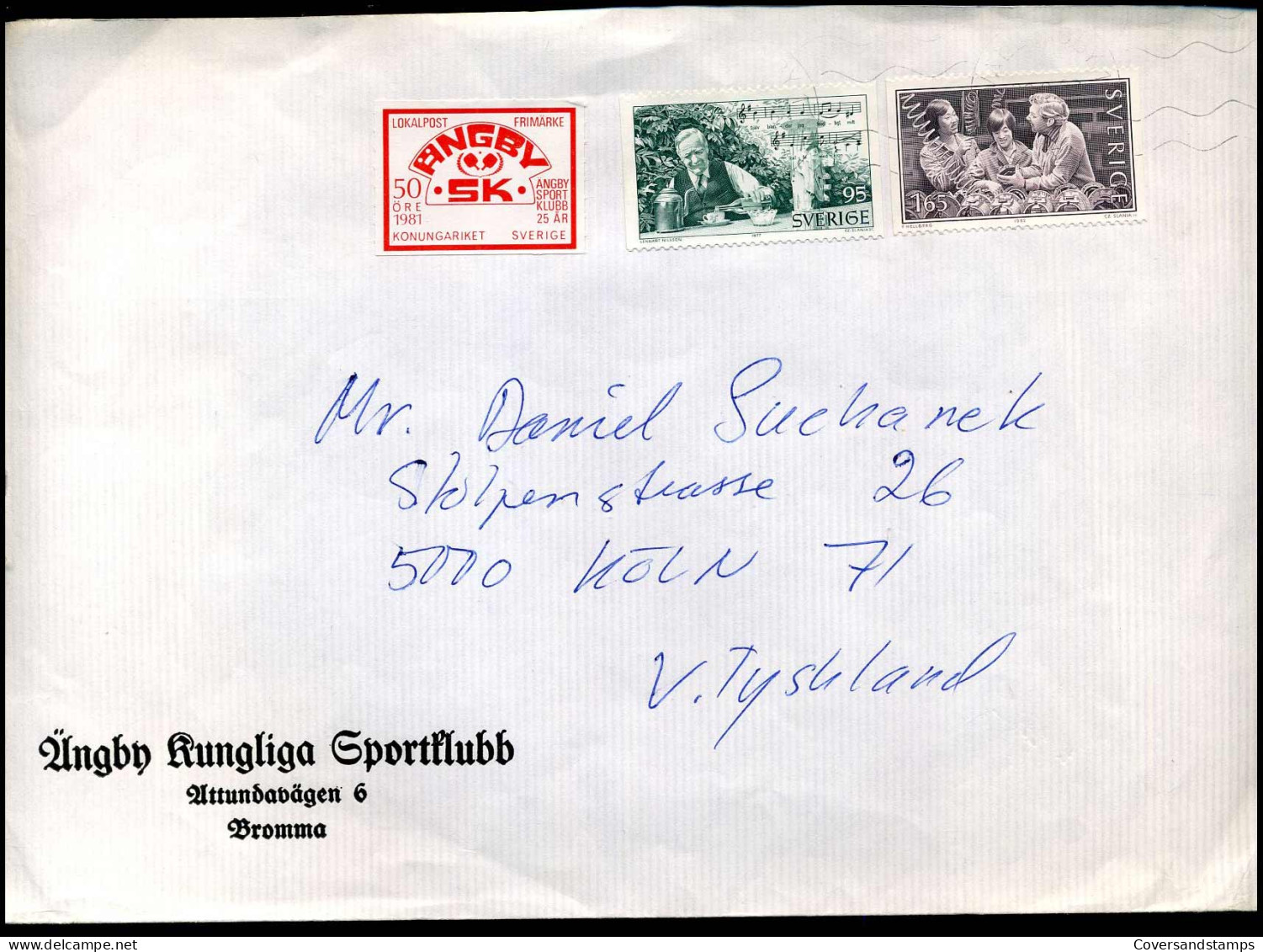 Cover - 'üngby Kungliga Sportklubb' - Lettres & Documents