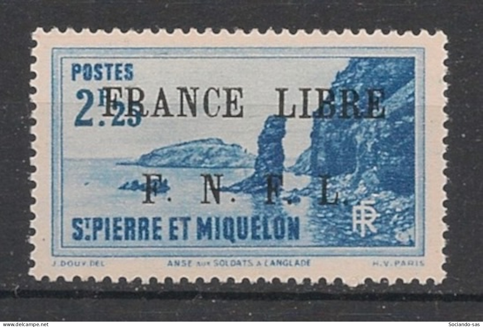 SPM - 1941-42 - N°YT. 269 - France Libre 2f25 Bleu - Neuf Luxe ** / MNH / Postfrisch - Unused Stamps