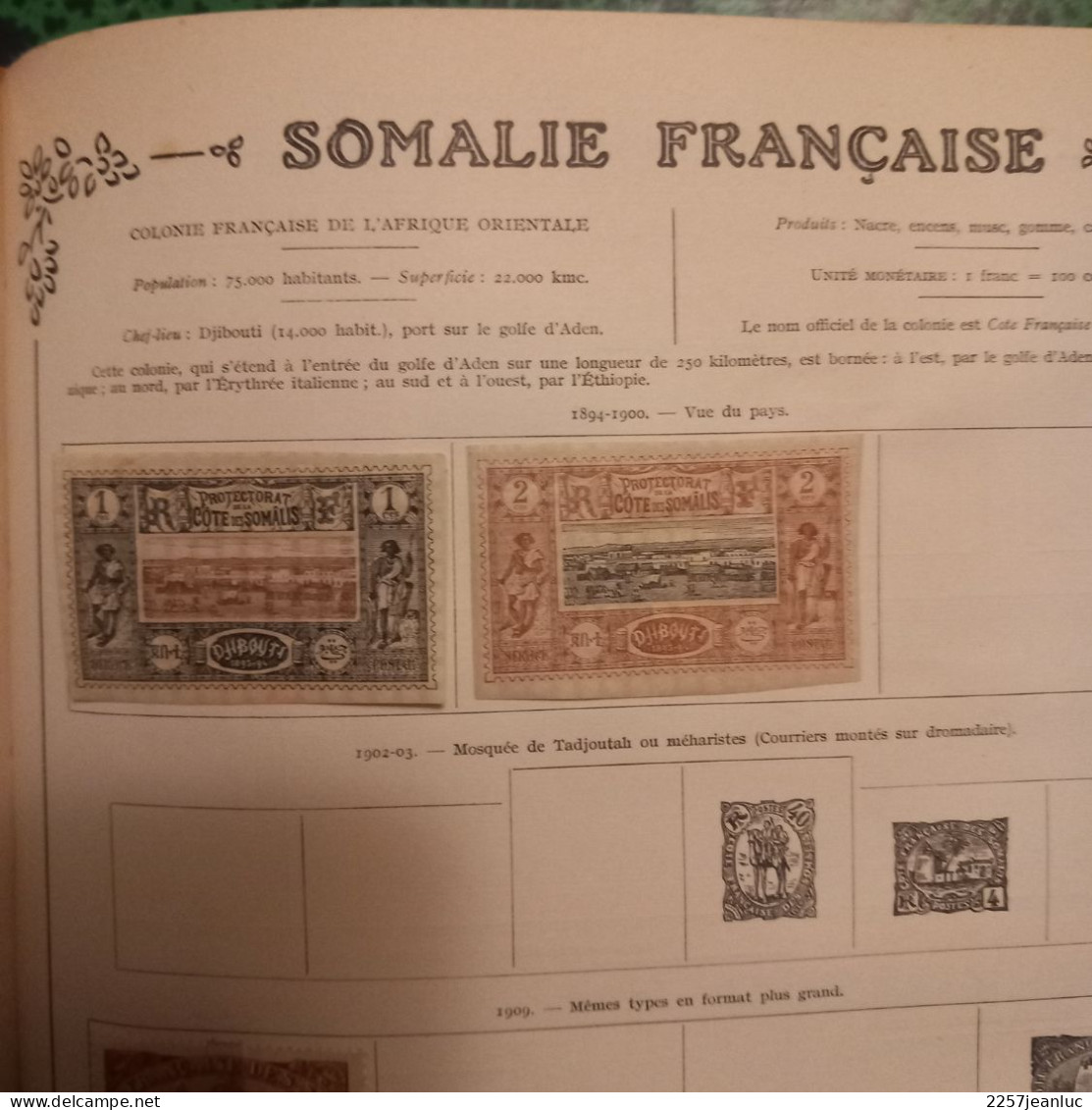 Lot 17 Timbres Somalie Française  De 1894 à 1933 &  Surchargés 1922 à 1927 - Somalia (1960-...)