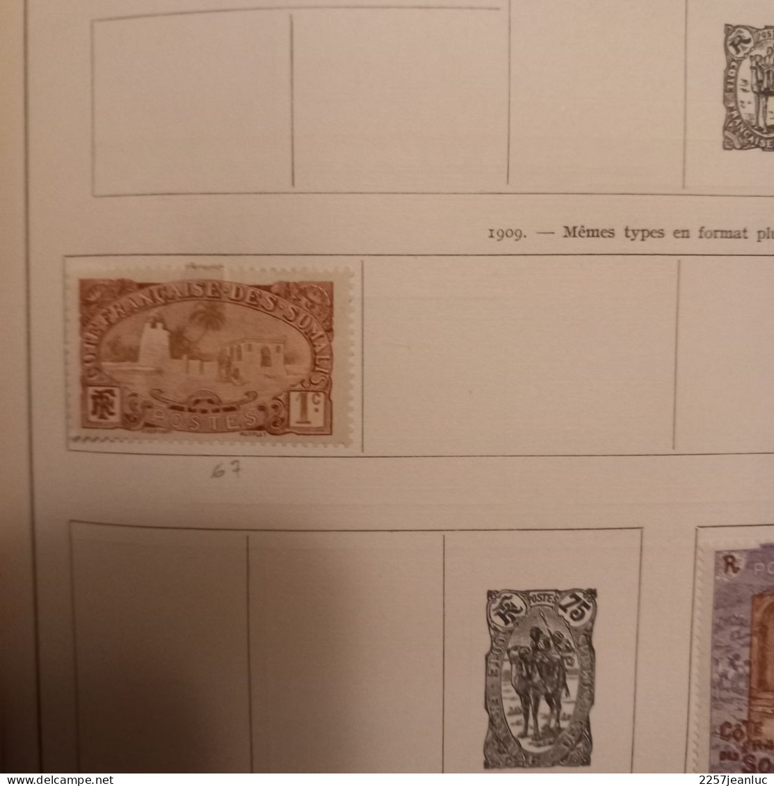 Lot 17 Timbres Somalie Française  De 1894 à 1933 &  Surchargés 1922 à 1927 - Somalie (1960-...)