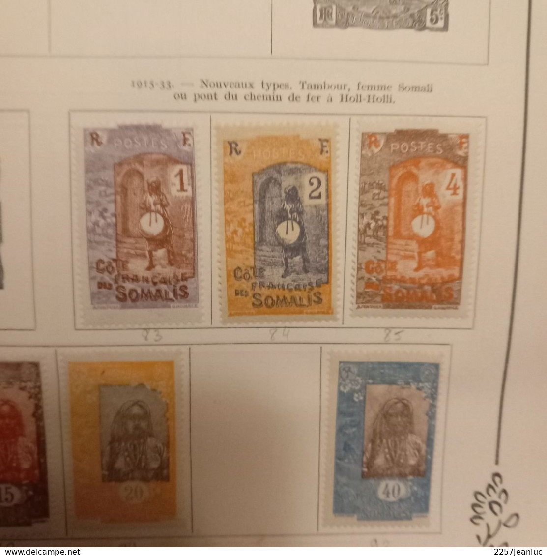 Lot 17 Timbres Somalie Française  De 1894 à 1933 &  Surchargés 1922 à 1927 - Somalie (1960-...)