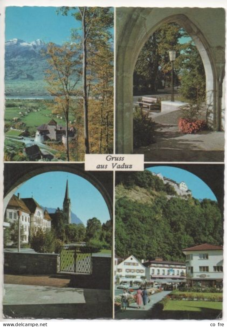 Liechtenstein N°345 Sur Carte Postale Multivues - Briefe U. Dokumente