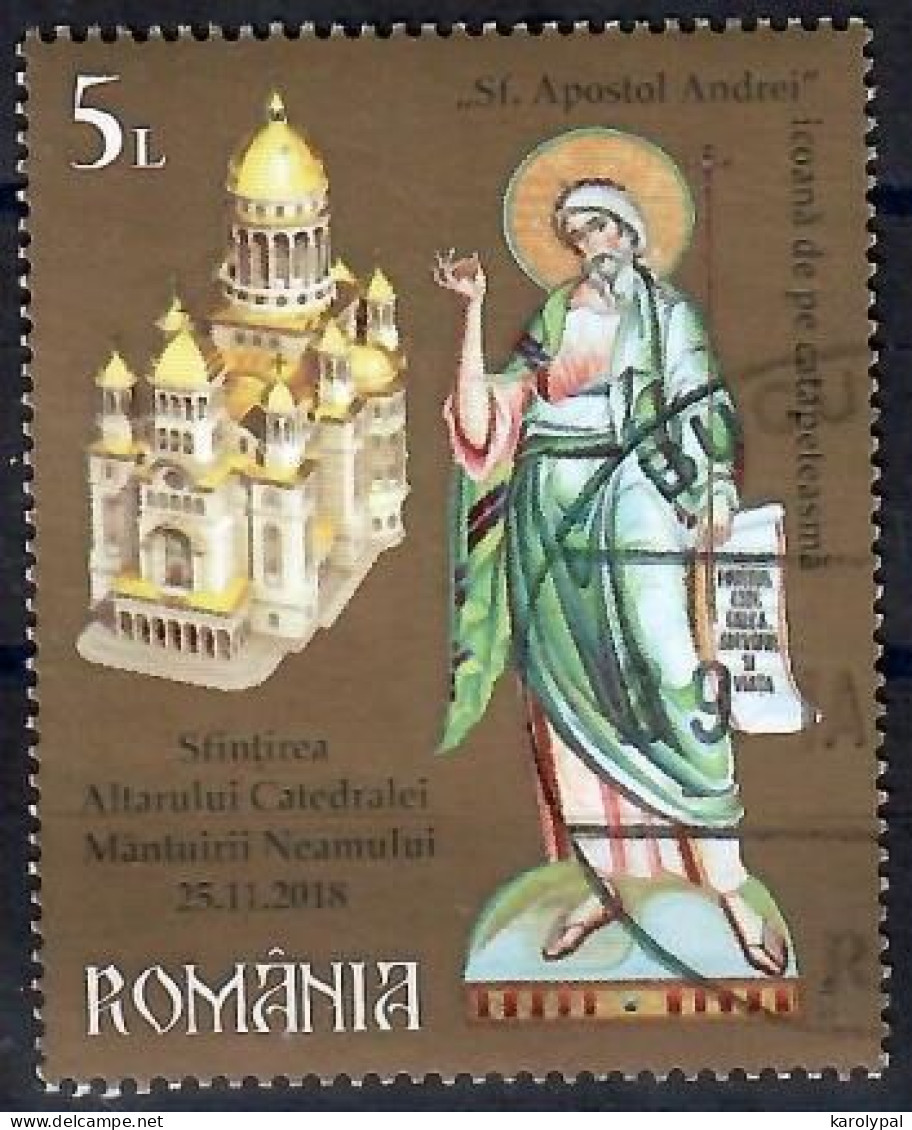 Romania, 2018, USED, CTO,               St. Andrew, Cathedral Of The Redemption Of The People  Mi. Nr. 7483 - Usati