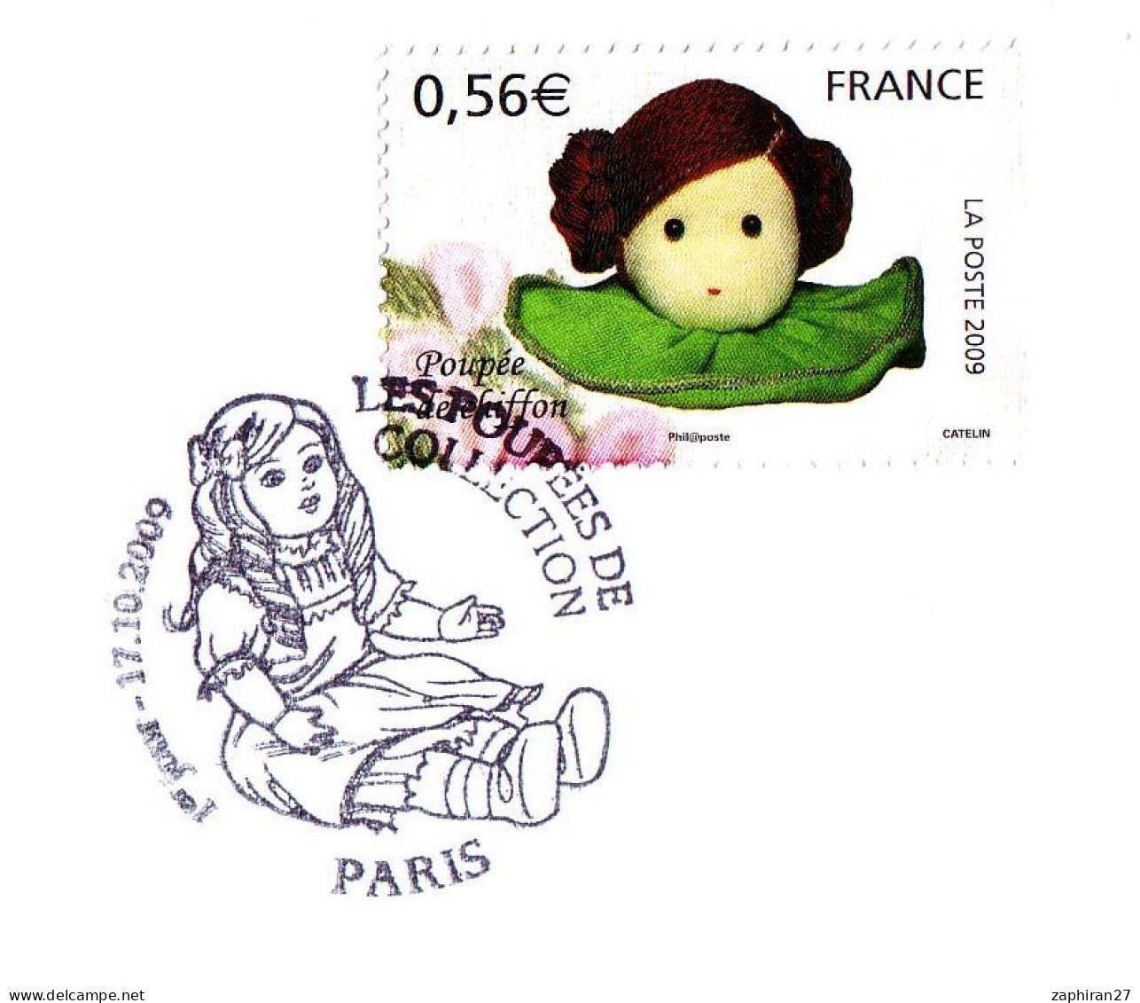 PARIS LES POUPEES DE COLLECTION / POUPEE DE CHIFFON (17-10-2009)   #607# - Dolls