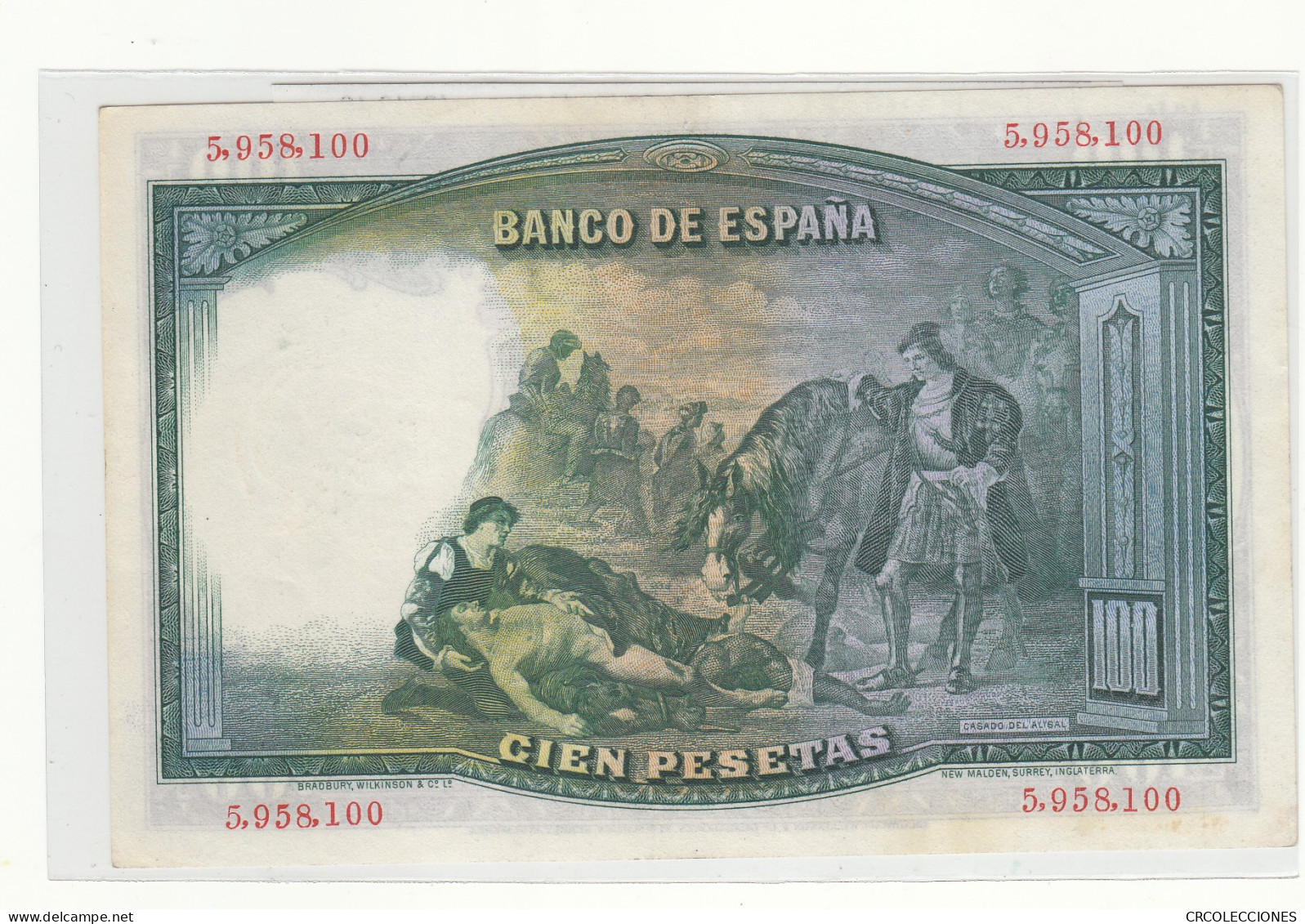 BILLETE ESPAÑA 100 PESETAS 1931 P-83 S/C- - Autres & Non Classés