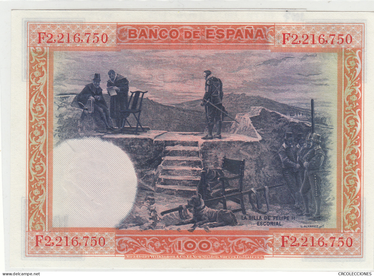 BILLETE ESPAÑA 100 PESETAS 1925 P-69c SIN CIRCULAR - Otros & Sin Clasificación