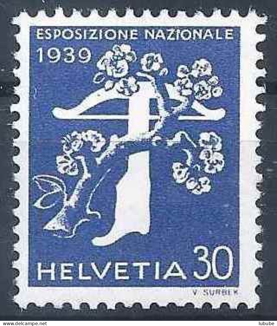 Esposizione Nazionale 239, 30 Rp.blau *        1939 - Ungebraucht