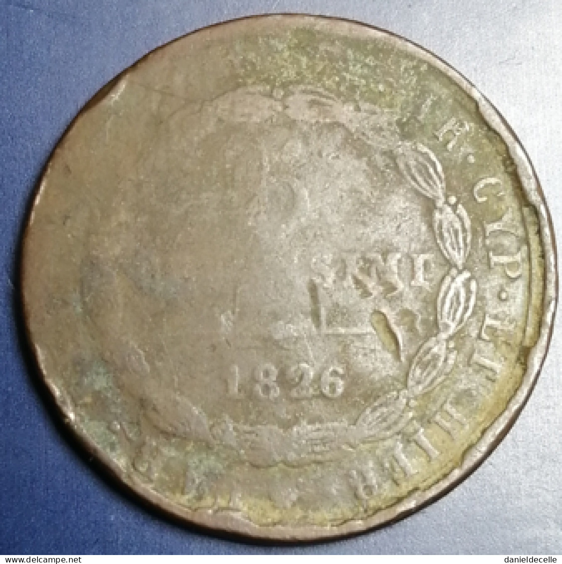 5 Centesimi Royaume De Sardaigne 1826P Tête D'aigle - Piemonte-Sardinië- Italiaanse Savoie