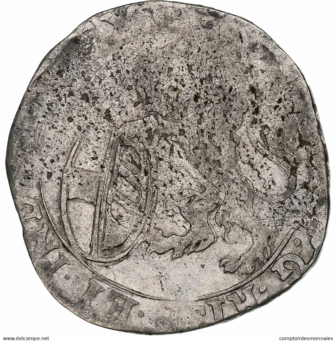 Pays-Bas Espagnols, Duché De Brabant, Philippe IV, Escalin, 1624, Argent, TB - Spanish Netherlands