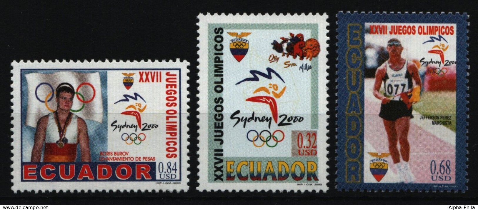 Ecuador 2000 - Mi-Nr. 2486-2488 ** - MNH - Olympia Sydney - Equateur