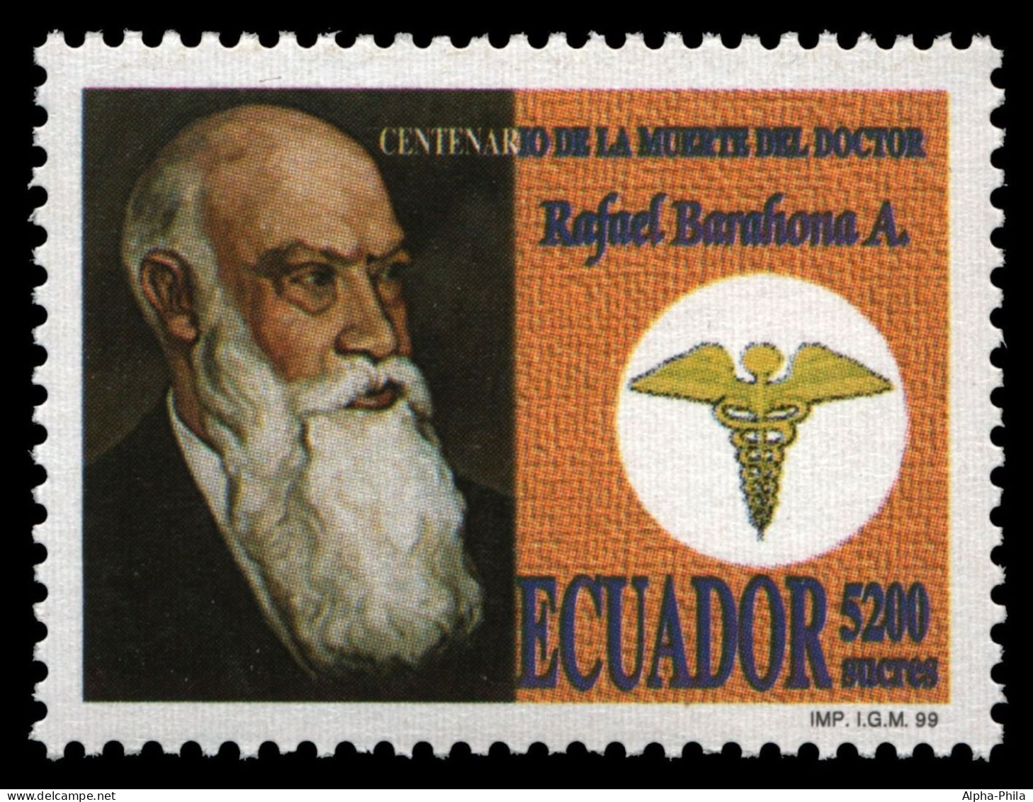 Ecuador 1999 - Mi-Nr. 2418 ** - MNH - Rafael Barahona Andrade - Ecuador