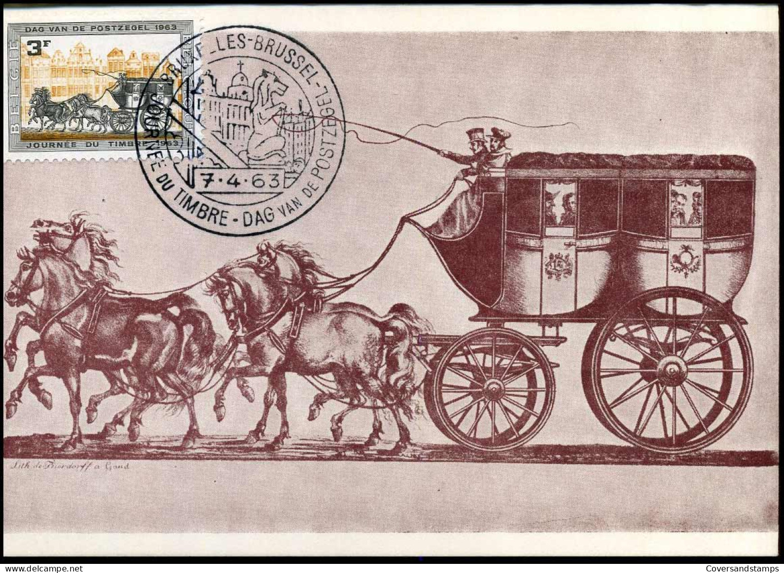 1249 - MK - Dag Van De Postzegel - Postkoets  #1 - 1961-1970