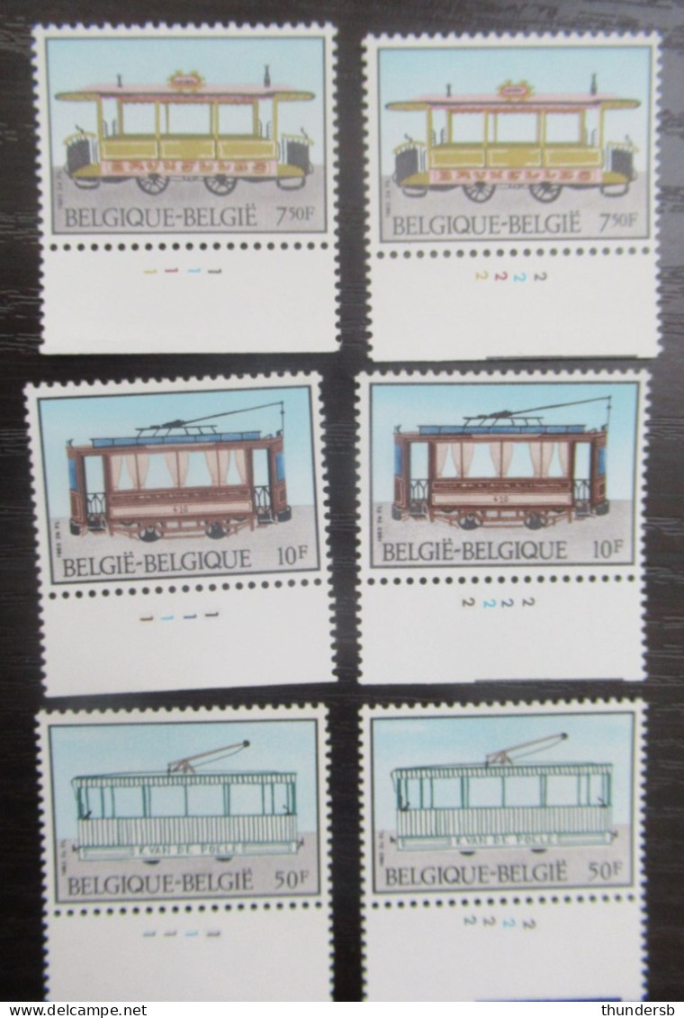 2079/81 'Tram En Trolleybus' - Postfris ** - Volledige Set Plaatnummers - 1981-1990