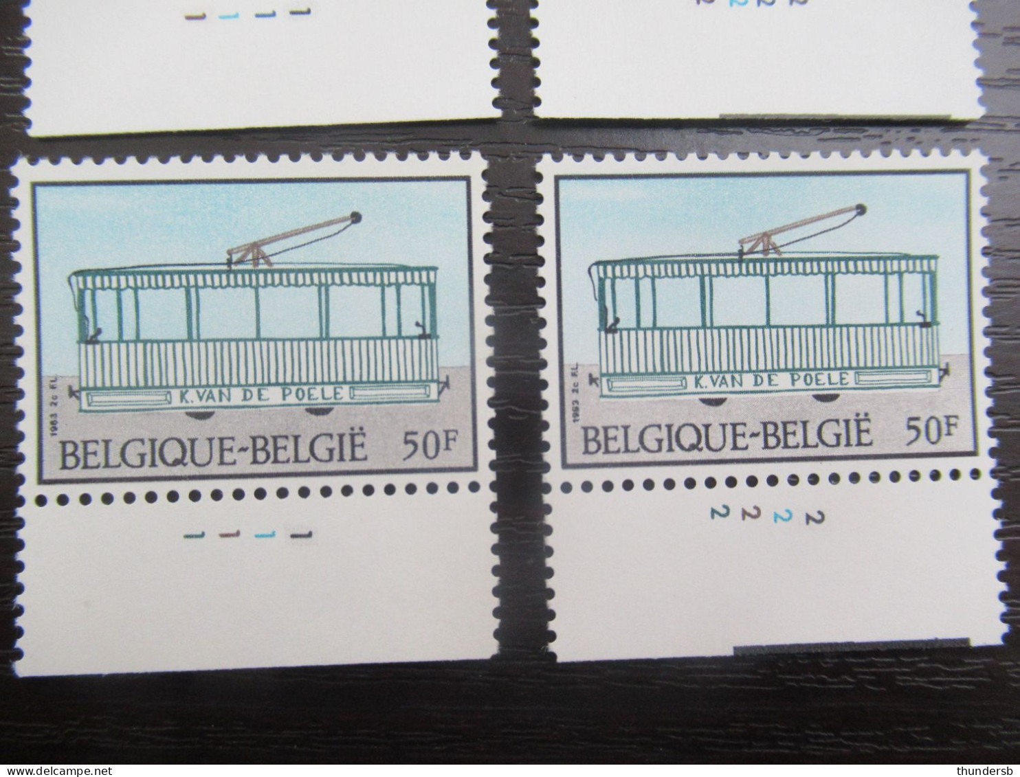 2079/81 'Tram En Trolleybus' - Postfris ** - Volledige Set Plaatnummers - 1981-1990