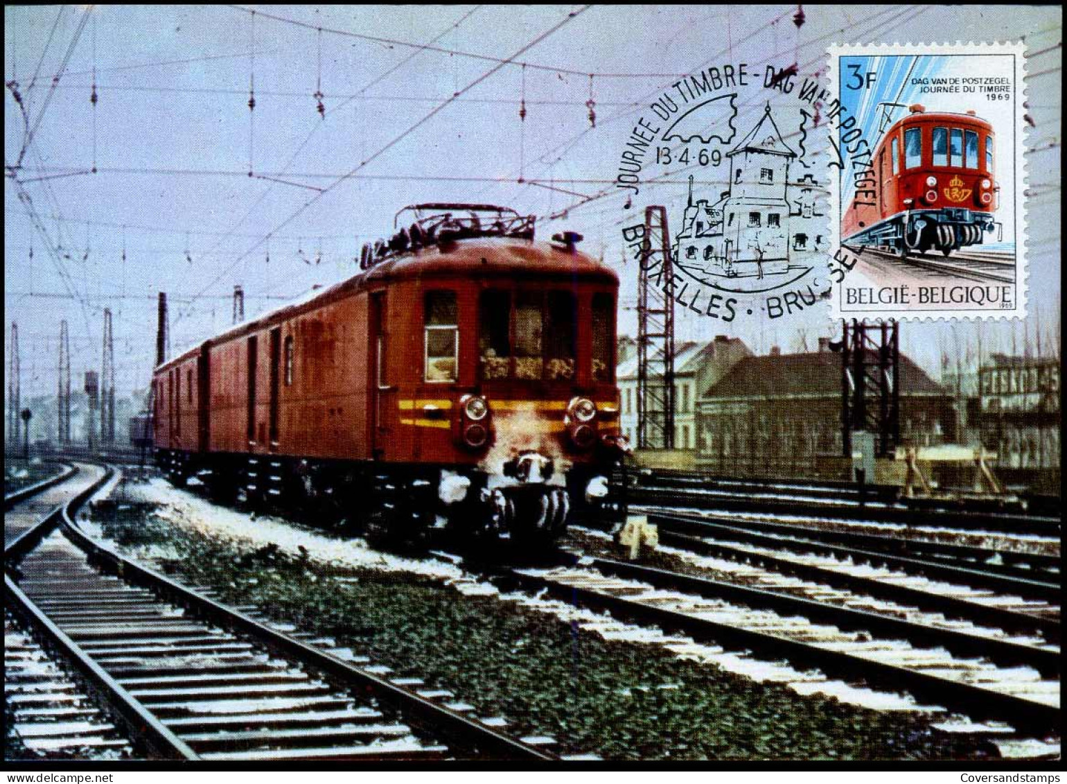 1488 - MK - Dag Van De Postzegel - Trein - 1961-1970