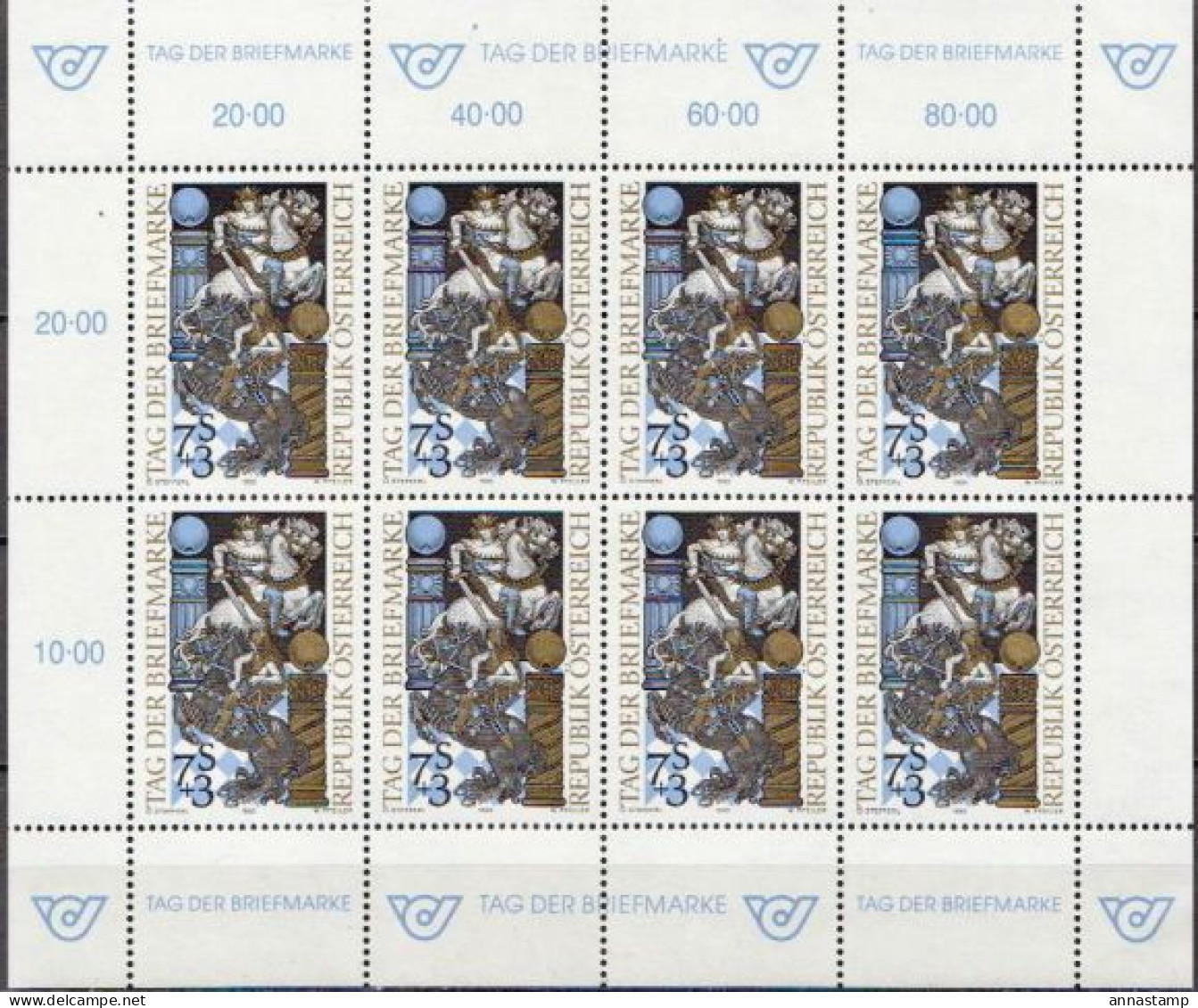 Austria MNH Minisheet - Journée Du Timbre