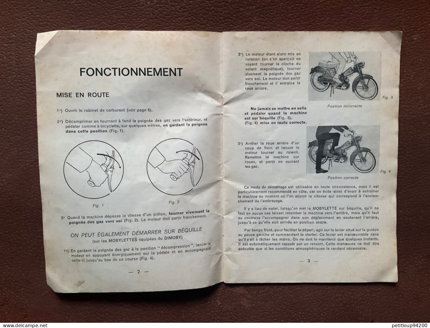 CATALOGUE Motobecane MOBYLETTE Bicyclette Motorisée - Transports