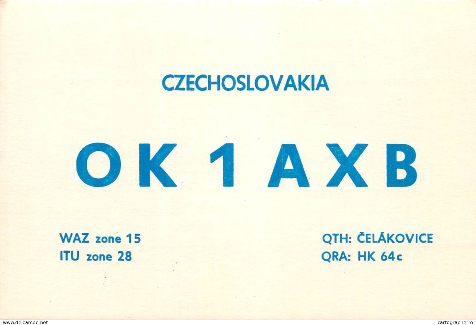 Radio Amateur QSL Post Card Y03CD OK1AXB Czechoslovakia - Amateurfunk