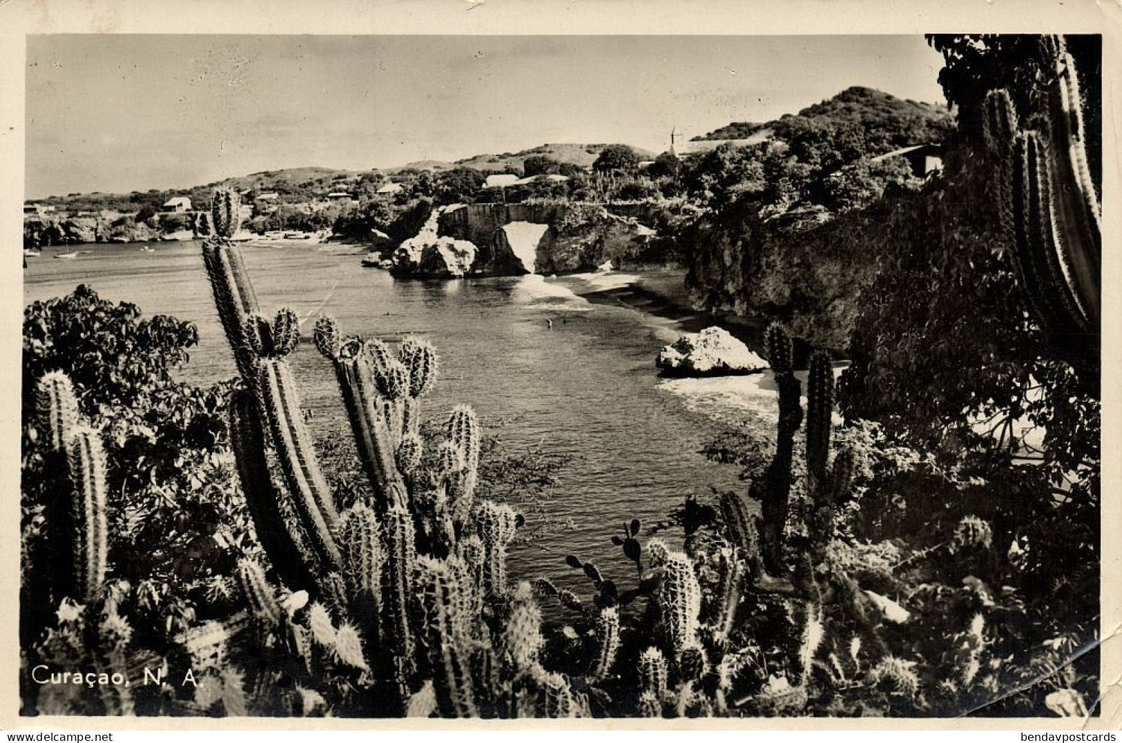 Curacao, N.A, Westpoint Bay And Beach (1951) Holl. Boekh. 6 RPPC Postcard 3 - Curaçao