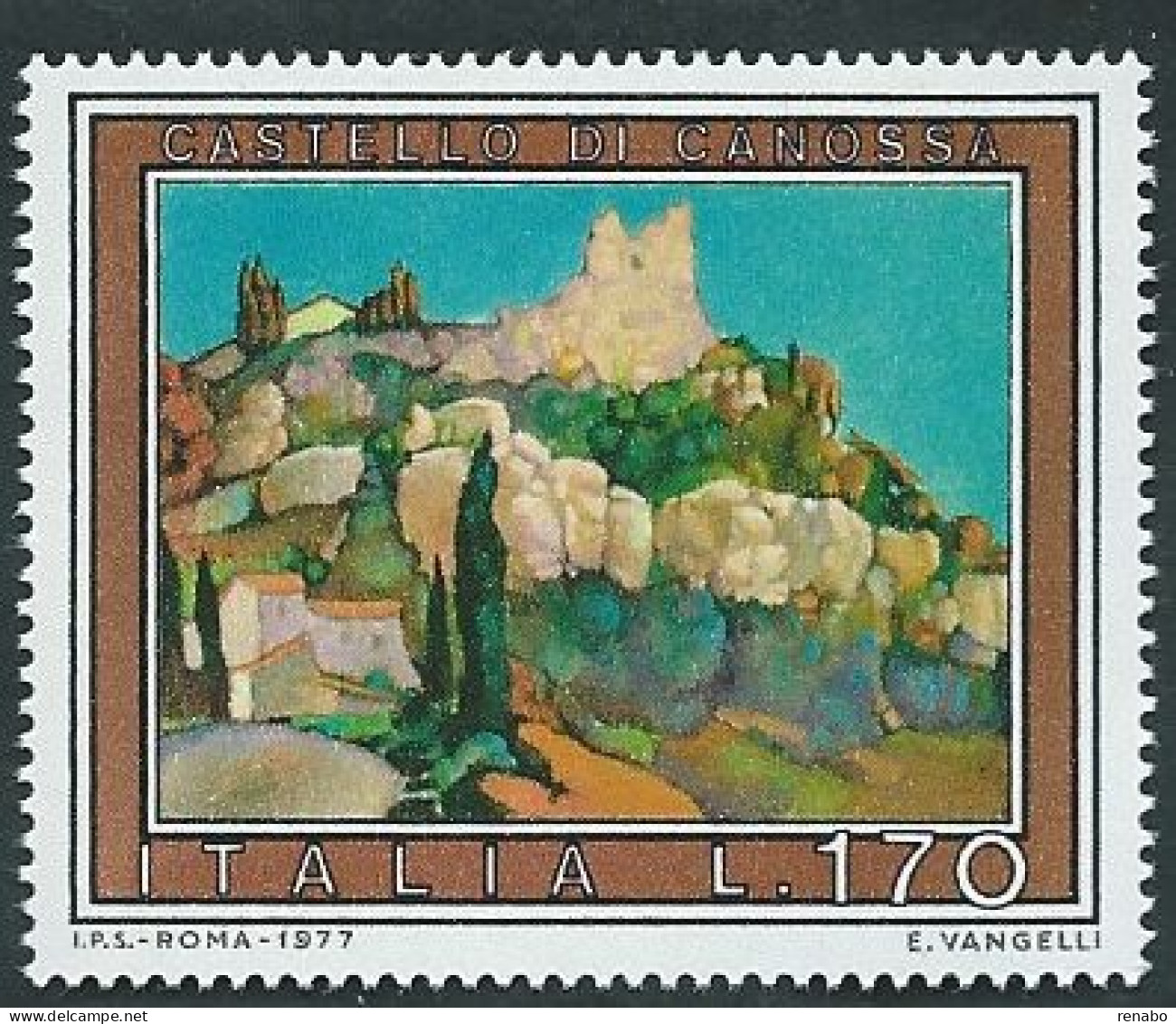 Italia, Italy 1977; Castello Di Canossa Famoso Perché Nel 1077 Matilde Fece Pacificare L' Imperatore Con Il Pontefice. - Castelli