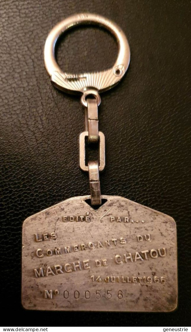Rare Porte-clés Numéroté 000556"Les Commercants Du Marché De Chatou / Pont De Chatou" Porte-clefs - Llaveros