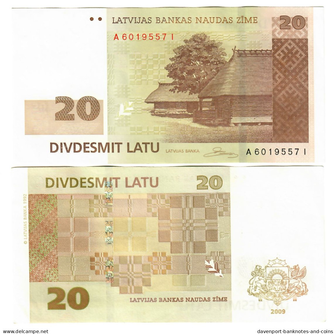 Latvia 20 Latu 2009 AUNC - Lettland