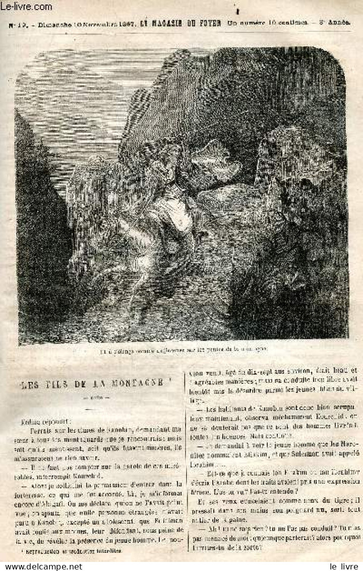 Le Magasin Du Foyer, Journal Des Bonnes Lectures - 1867, 3e Annee - N°19, Dimanche 10 Novembre 1867- Les Fils De La Mont - Otras Revistas