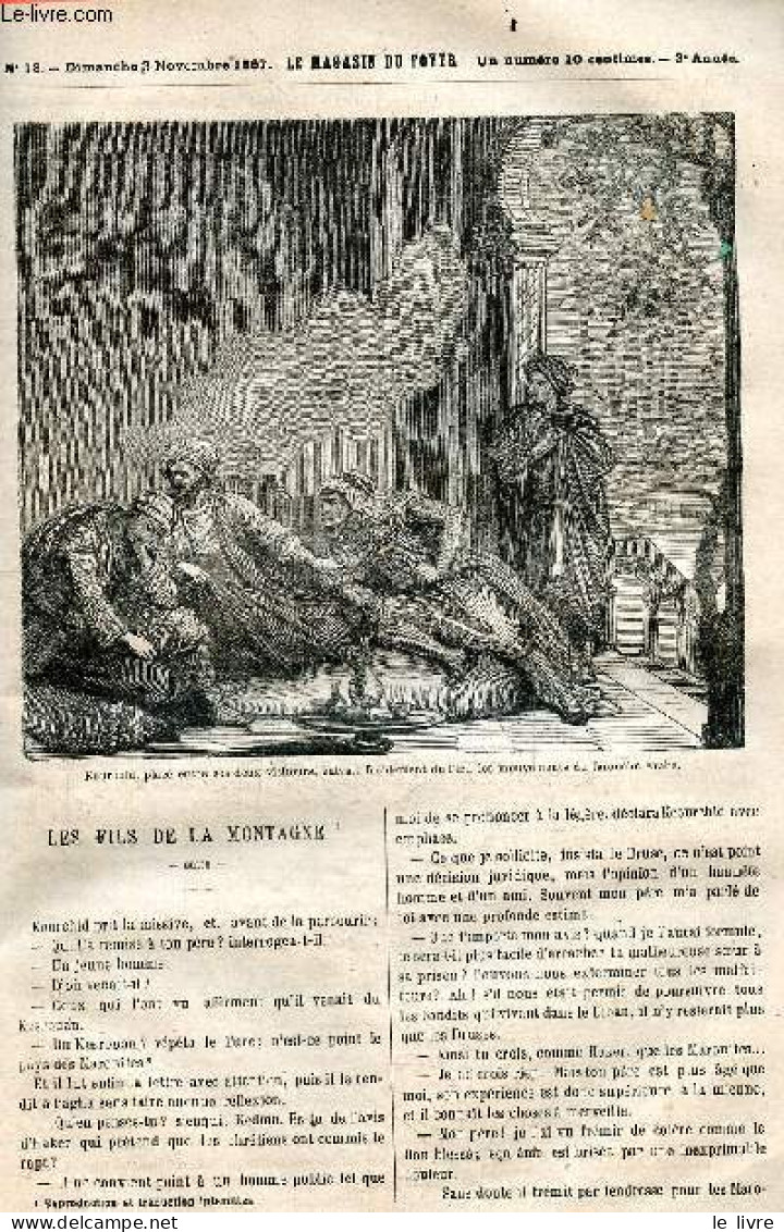 Le Magasin Du Foyer, Journal Des Bonnes Lectures - 1867, 3e Annee - N°18, Dimanche 3 Novembre 1867- Les Fils De La Monta - Otras Revistas