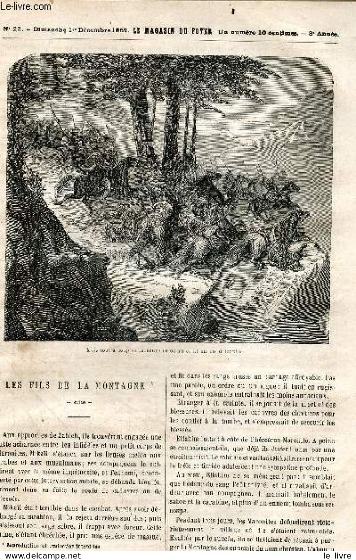Le Magasin Du Foyer, Journal Des Bonnes Lectures - 1867, 3e Annee - N°22 Dimanche1er Decembre 1867- Les Fils De La Monta - Autre Magazines