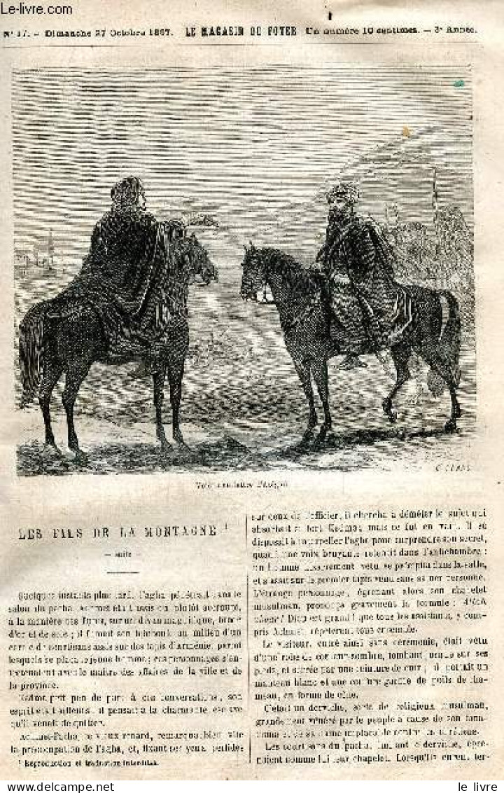 Le Magasin Du Foyer, Journal Des Bonnes Lectures - 1867, 3e Annee - N°17, Dimanche 27 Octobre 1867- Les Fils De La Monta - Autre Magazines