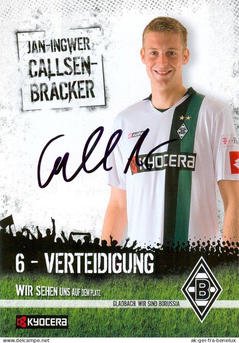 Fußball-Autogrammkarte AK Jan-Ingwer Callsen-Bracker Borussia Mönchengladbach 08-09 Bollingstedt Beuel FC Augsburg DFB - Autografi