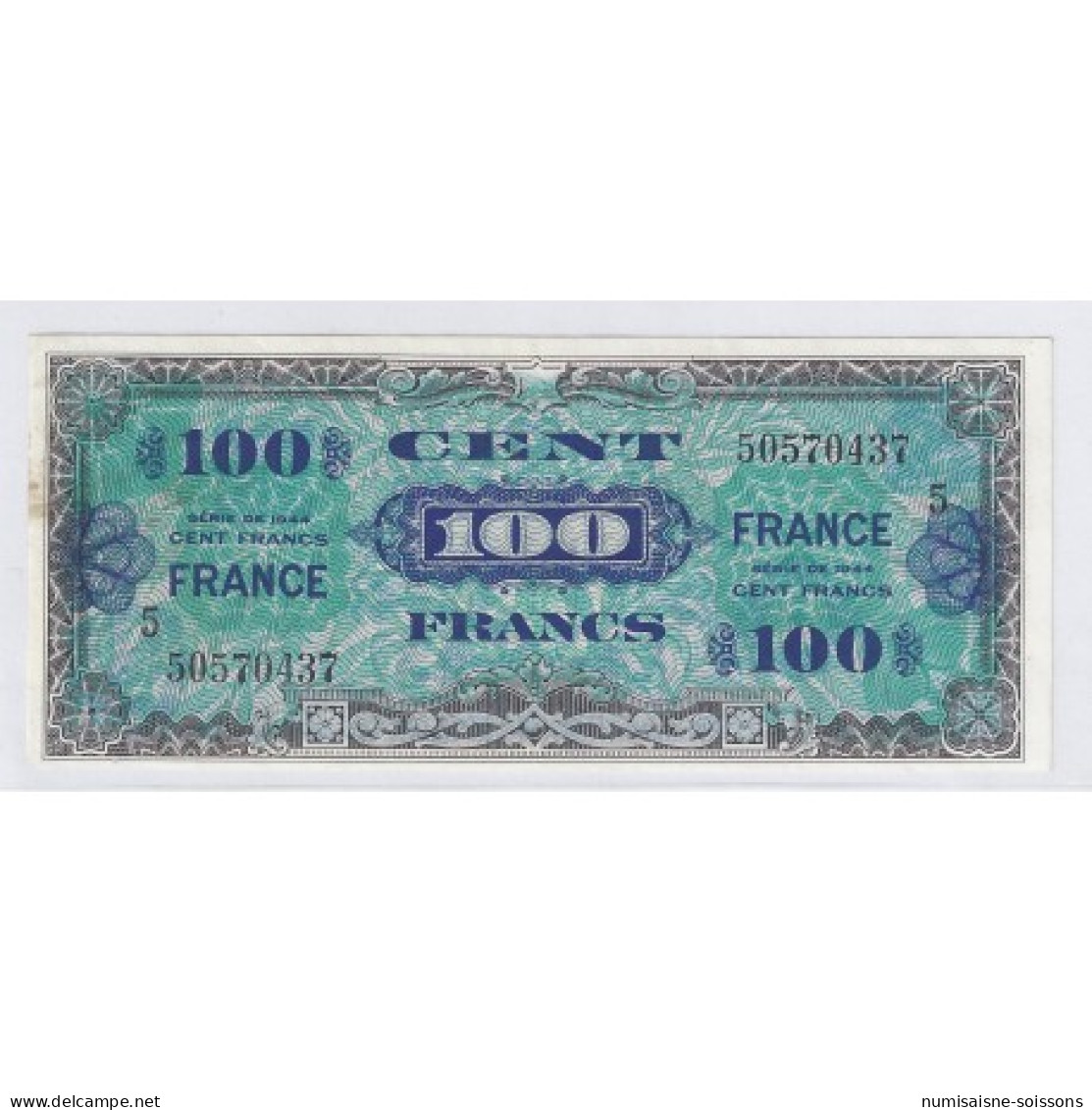 FAY VF 25/5 - 100 FRANCS VERSO FRANCE - 1945 - SÉRIE 5 - SUP - PICK 105s - Unclassified