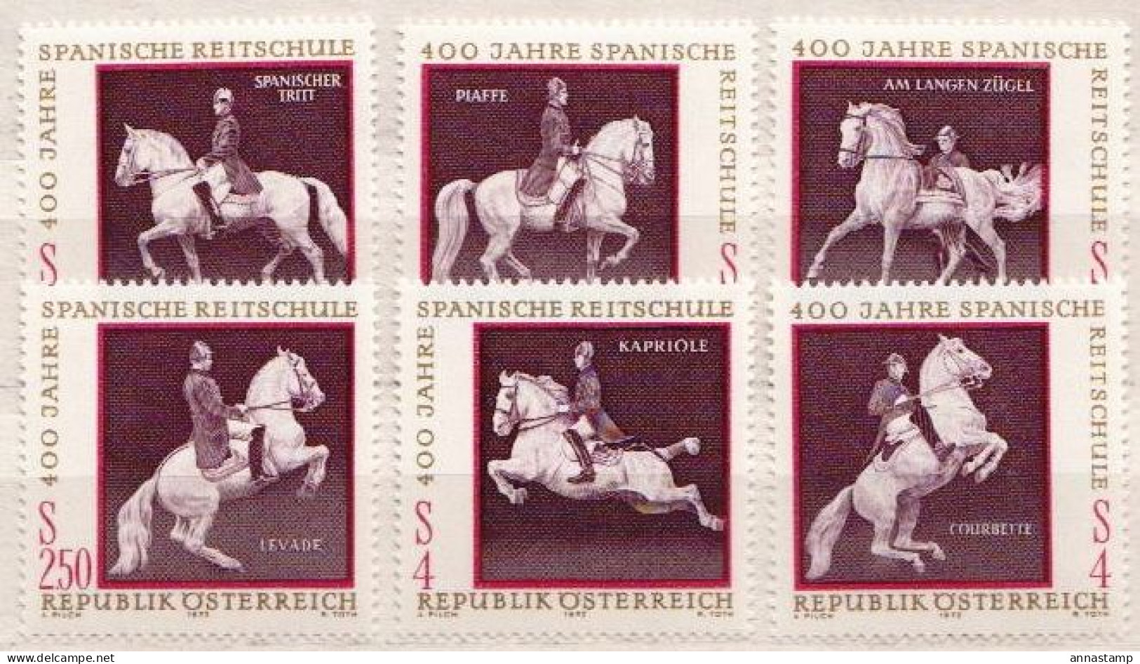 Austria MNH Set - Chevaux