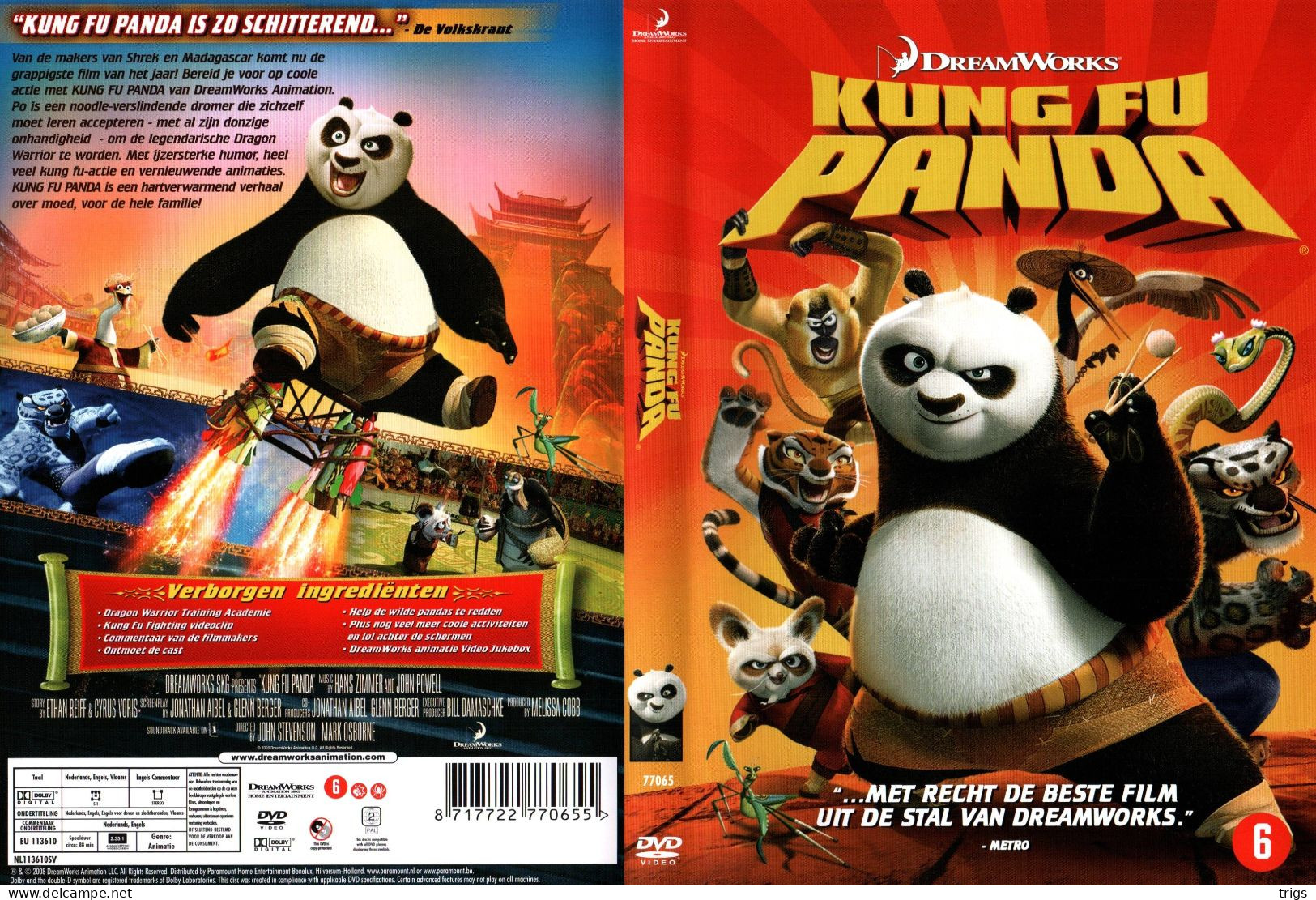 DVD - Kung Fu Panda - Dibujos Animados
