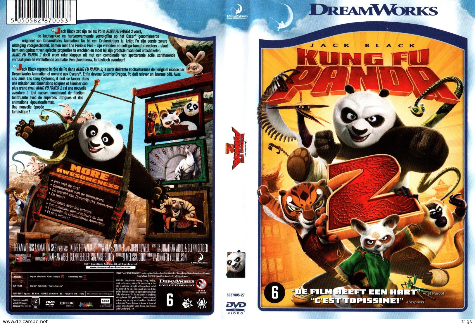 DVD - Kung Fu Panda 2 - Dibujos Animados