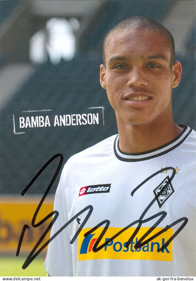 Fußball-Autogrammkarte AK Bamba Anderson Borussia Mönchengladbach 10-11 Osnabrück Eintracht Frankfurt Fortuna Düsseldorf - Autographes