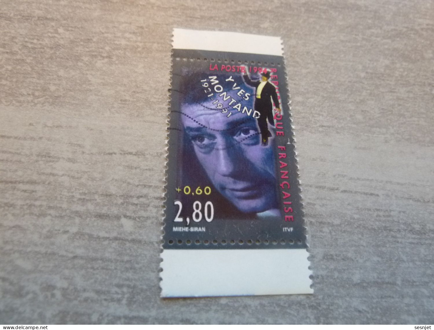 Yves Montand (1921-1991) Acteur - 2f.80+60c - Yt 2901 - Multicolore - Oblitéré - Année 1994 - - Used Stamps