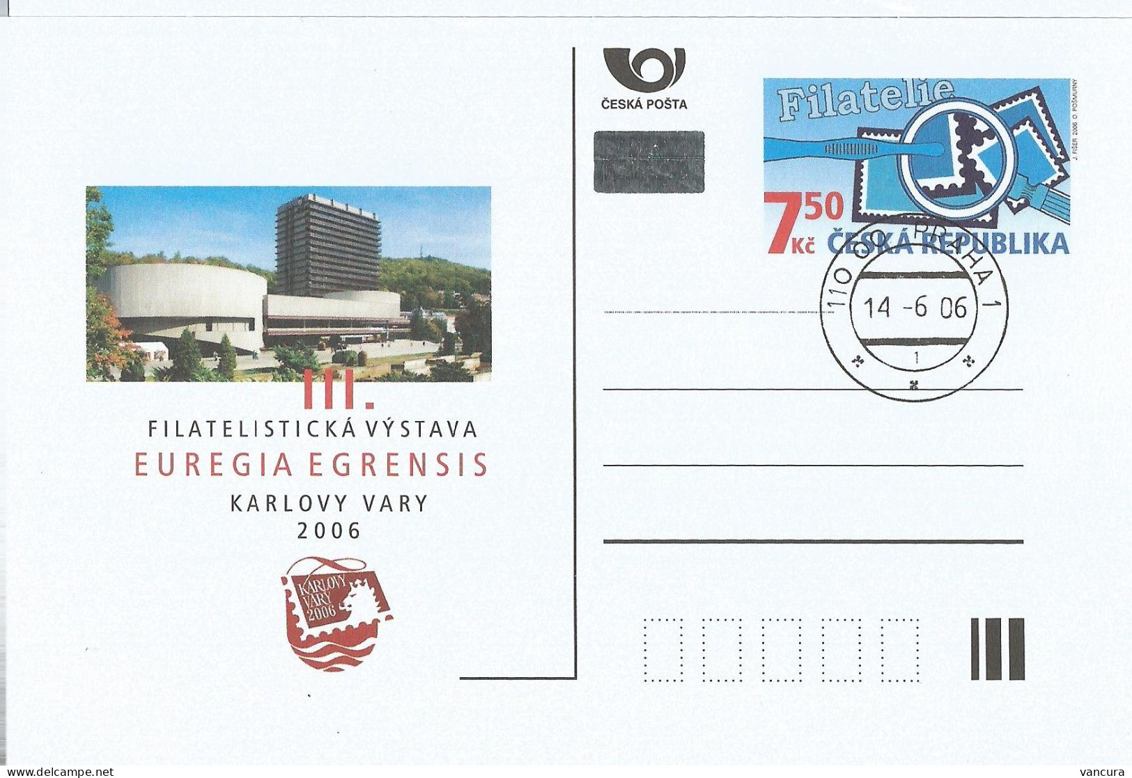 CDV 105 Czech Republic Karlovy Vary/Carlsbad Stamp Exhibition 2006 - Ansichtskarten