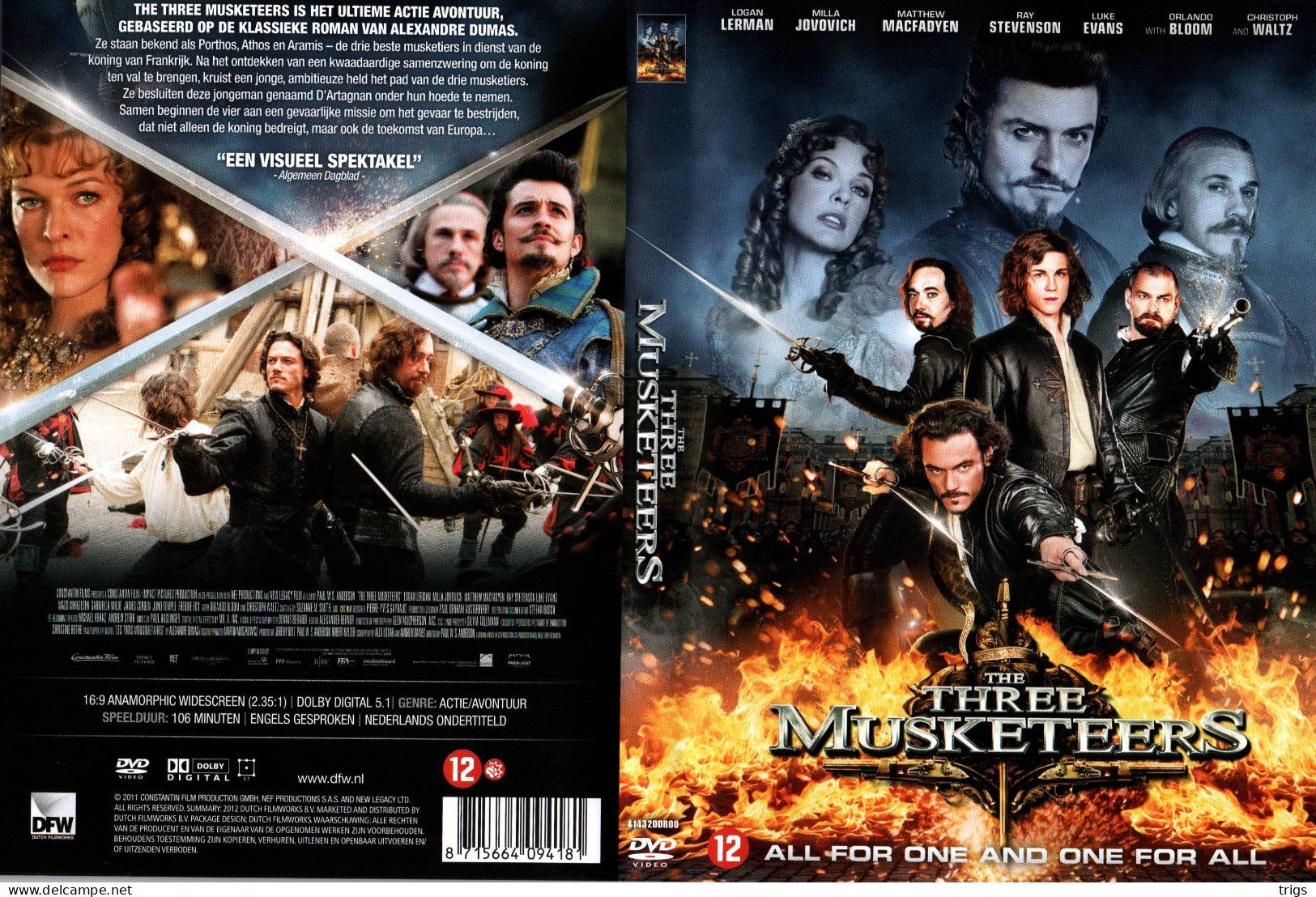 DVD - The Three Musketeers - Action, Adventure