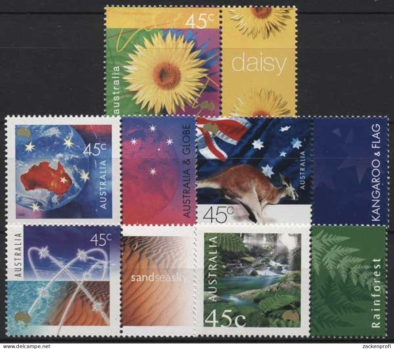 Australien 2000 Natur Und Nation 1919/23 Zf Postfrisch - Ungebraucht