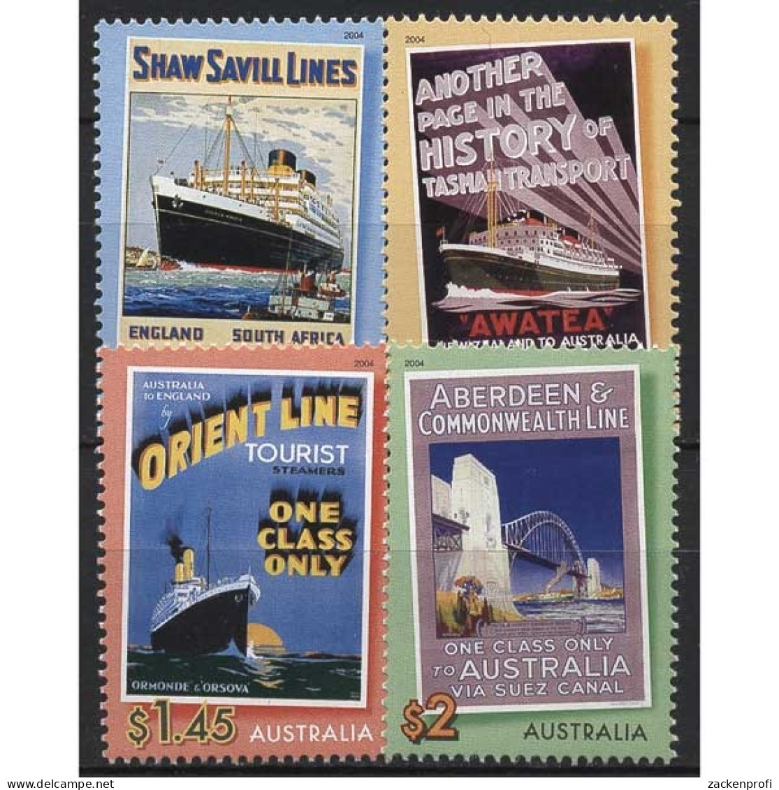 Australien 2004 Gute Reise 2321/24 Postfrisch - Mint Stamps